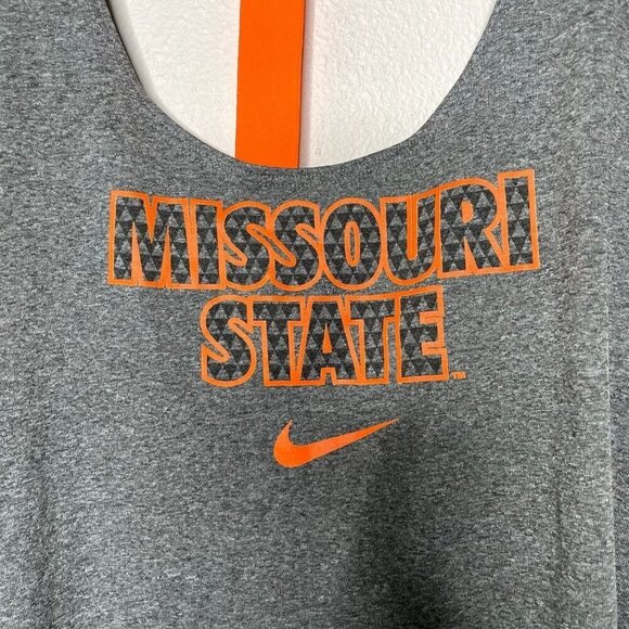 Nike Missouri State Work Out Tank Racerback Loose Fit Dri-Fit Size Medium - Picture 2 of 6